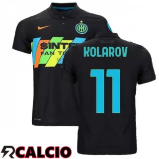Terza Maglia Inter Milan(KOLAROV 11)Terza Nero 2021/2022  Terza Maglia Inter Milan(KOLAROV 11)Terza Nero 2021/2022