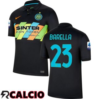Terza Maglia Inter Milan（BARELLA 23）Terza Nero 2021/2022