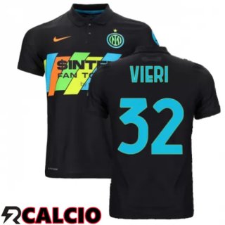 Terza Maglia Inter Milan(VIERI 32)Terza Nero 2021/2022  Terza Maglia Inter Milan(VIERI 32)Terza Nero 2021/2022