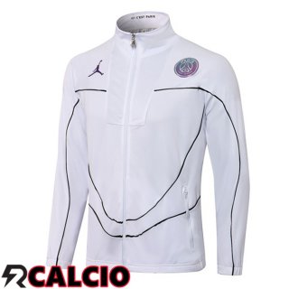 Giacca Calcio JORDAN Paris PSG Bianco 2021/2022  Giacca Calcio JORDAN Paris PSG Bianco 2021/2022