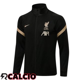 Giacca Calcio FC Liverpool Nero 2021/2022  Giacca Calcio FC Liverpool Nero 2021/2022