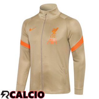 Giacca Calcio FC Liverpool Giallo 2021/2022  Giacca Calcio FC Liverpool Giallo 2021/2022