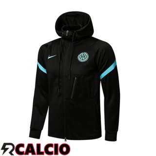 Giacca Con Cappuccio Inter Milan Nero 2021/2022  Giacca Con Cappuccio Inter Milan Nero 2021/2022