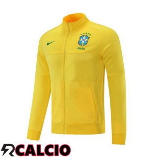 Giacca Calcio Brasile Giallo 2021/2022  Giacca Calcio Brasile Giallo 2021/2022