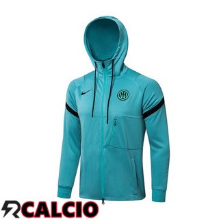 Giacca Con Cappuccio Inter Milan Blu 2021/2022  Giacca Con Cappuccio Inter Milan Blu 2021/2022