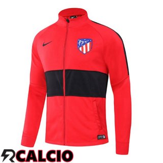Giacca Calcio Atletico Madrid Rosso Nero 2021/2022  Giacca Calcio Atletico Madrid Rosso Nero 2021/2022