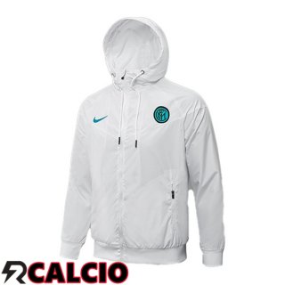 Giacca Con Cappuccio Inter Milan Bianco 2021/2022  Giacca Con Cappuccio Inter Milan Bianco 2021/2022