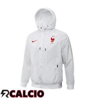 Giacca Con Cappuccio Francia Bianco 2021/2022  Giacca Con Cappuccio Francia Bianco 2021/2022