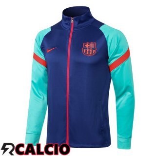 Giacca Calcio FC Barcellona Blu Verde 2021/2022  Giacca Calcio FC Barcellona Blu Verde 2021/2022