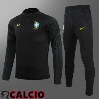 Tuta Calcio Bambino Brasile Nero 2021/2022  Tuta Calcio Bambino Brasile Nero 2021/2022