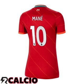 Prima Maglia FC Liverpool (MANE 10) Donna Rosso 2021/2022  Prima Maglia FC Liverpool (MANE 10) Donna Rosso 2021/2022