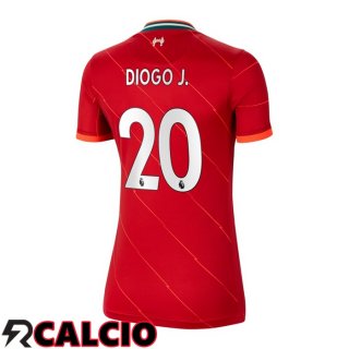Prima Maglia FC Liverpool (DIOGO J. 20) Donna Rosso 2021/2022  Prima Maglia FC Liverpool (DIOGO J. 20) Donna Rosso 2021/2022