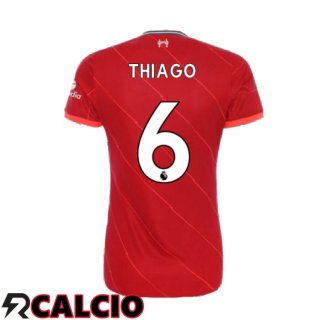 Prima Maglia FC Liverpool (THIAGO 6) Donna Rosso 2021/2022  Prima Maglia FC Liverpool (THIAGO 6) Donna Rosso 2021/2022