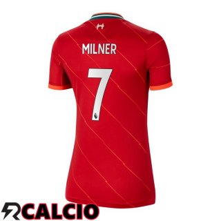 Prima Maglia FC Liverpool (MILNER 7) Donna Rosso 2021/2022  Prima Maglia FC Liverpool (MILNER 7) Donna Rosso 2021/2022