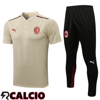 Maglia Polo AC Milan + Pantaloni Giallo 2021/2022  Maglia Polo AC Milan + Pantaloni Giallo 2021/2022