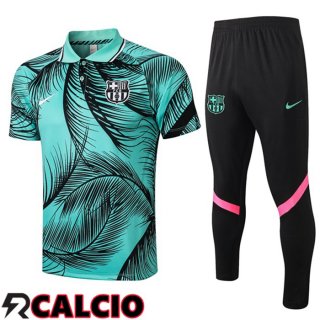 Maglia Polo FC Barcellona + Pantaloni Verde 2021/2022  Maglia Polo FC Barcellona + Pantaloni Verde 2021/2022