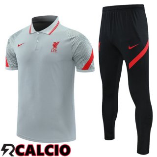 Maglia Polo FC Liverpool + Pantaloni Grigio 2021/2022