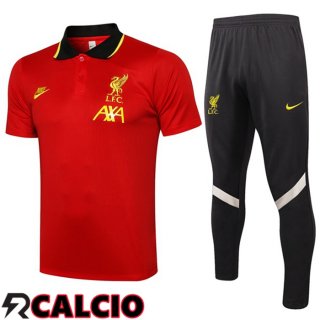 Maglia Polo FC Liverpool + Pantaloni Rosso 2021/2022