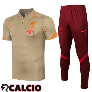 Maglia Polo FC Liverpool + Pantaloni Giallo 2021/2022