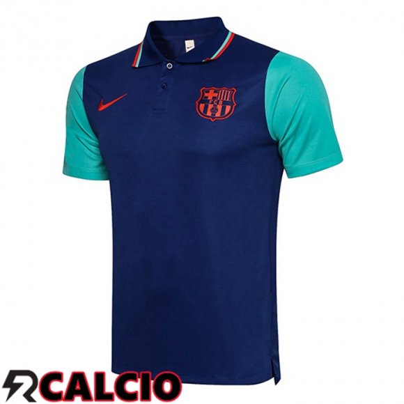 Maglia Polo FC Barcellona Blu 2021/2022  Maglia Polo FC Barcellona Blu 2021/2022