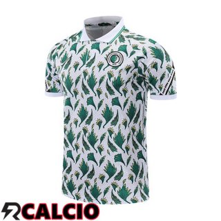 Maglia Polo Nigeria Bianco Verde 2021/2022  Maglia Polo Nigeria Bianco Verde 2021/2022