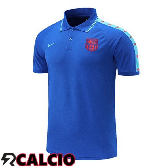 Maglia Polo FC Barcellona Blu 2021/2022  Maglia Polo FC Barcellona Blu 2021/2022