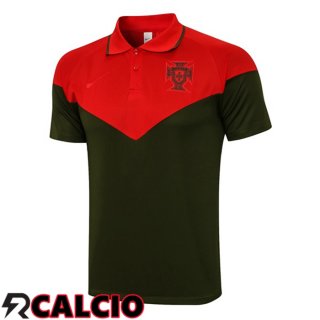 Maglia Polo Portogallo Rosso Verde 2021/2022