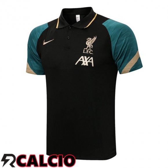 Maglia Polo FC Liverpool Nero 2021/2022  Maglia Polo FC Liverpool Nero 2021/2022