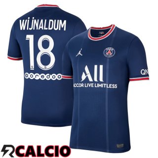 Prima Maglia Paris PSG (WIJNALDUM 18) Blu 2021/2022  Prima Maglia Paris PSG (WIJNALDUM 18) Blu 2021/2022