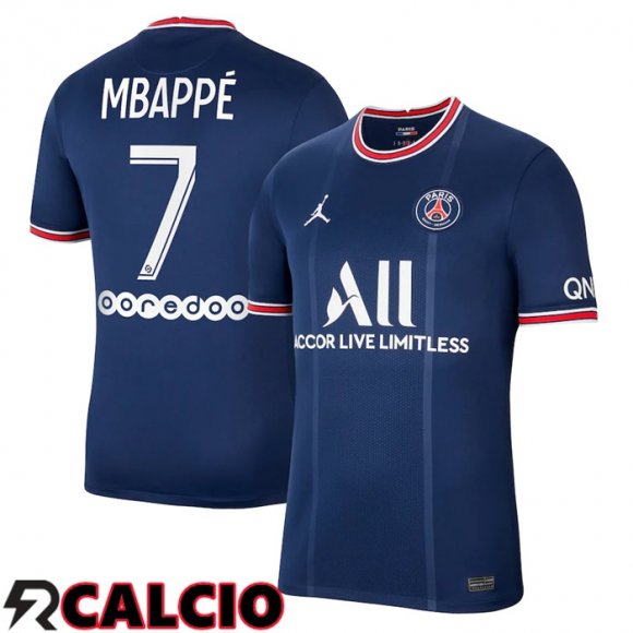 Prima Maglia Paris PSG (MBAPPE 7) Blu 2021/2022