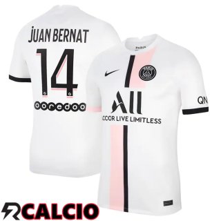 Seconda Maglia Paris PSG (Juan Bernat 14) Bianco 2021/2022