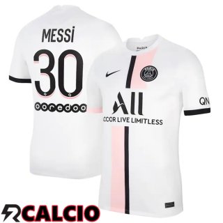 Seconda Maglia Paris PSG (MESSI 30) Bianco 2021/2022