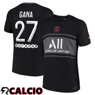 Terza Maglia Paris PSG (Gana 27) Terza Nero 2021/2022  Terza Maglia Paris PSG (Gana 27) Terza Nero 2021/2022