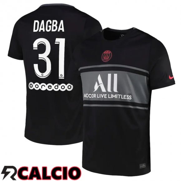 Terza Maglia Paris PSG (Dagba 31) Terza Nero 2021/2022
