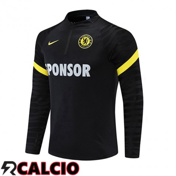 Felpa Allenamento FC Chelsea Nero 2021/2022  Felpa Allenamento FC Chelsea Nero 2021/2022