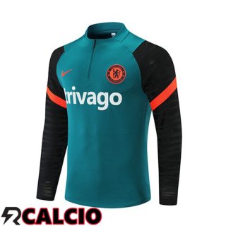 Felpa Allenamento FC Chelsea Verde 2021/2022  Felpa Allenamento FC Chelsea Verde 2021/2022