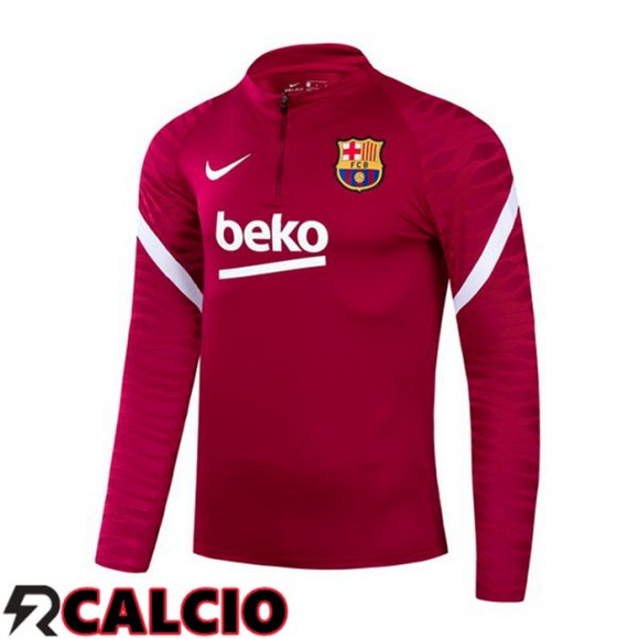 Felpa Allenamento FC Barcellona Rosso 2021/2022  Felpa Allenamento FC Barcellona Rosso 2021/2022