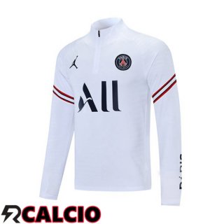 Felpa Allenamento JORDAN Paris PSG Bianco 2021/2022  Felpa Allenamento JORDAN Paris PSG Bianco 2021/2022