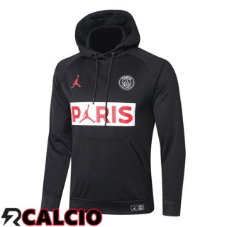 Felpa Allenamento Con Cappuccio Paris PSG Jordan Nero 2021/2022  Felpa Allenamento Con Cappuccio Paris PSG Jordan Nero 2021/2022