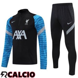 Tuta Calcio FC Liverpool Nero Blu 2021/2022