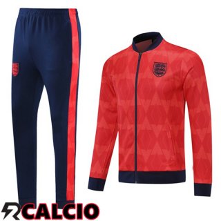 Insieme Tuta Calcio - Giacca Inghilterra Rosso 2021/2022  Insieme Tuta Calcio - Giacca Inghilterra Rosso 2021/2022