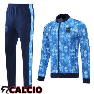 Insieme Tuta Calcio - Giacca Inghilterra Blu 2021/2022  Insieme Tuta Calcio - Giacca Inghilterra Blu 2021/2022