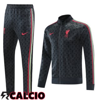 Insieme Tuta Calcio - Giacca FC Liverpool Nero 2021/2022