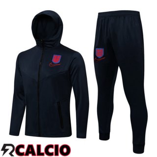Giacca Con Cappuccio Tuta Calcio Inghilterra Blu Royal 2021/2022  Giacca Con Cappuccio Tuta Calcio Inghilterra Blu Royal 2021/2022
