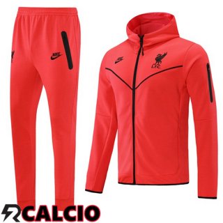 Giacca Con Cappuccio Tuta Calcio FC Liverpool Arancia 2021/2022