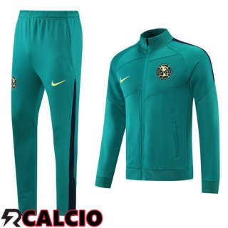 Insieme Tuta Calcio - Giacca Club America Verde 2021/2022  Insieme Tuta Calcio - Giacca Club America Verde 2021/2022