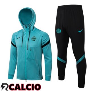 Giacca Con Cappuccio Tuta Calcio Inter Milan Blu 2021/2022  Giacca Con Cappuccio Tuta Calcio Inter Milan Blu 2021/2022
