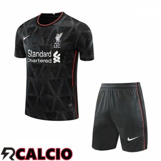 T Shirt Allenamento FC Liverpool + Pantalonicini Nero 2021/2022