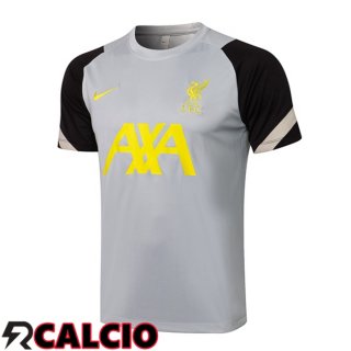 T Shirt Allenamento FC Liverpool Grigio Nero 2021/2022
