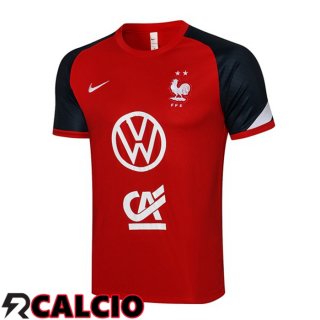 T Shirt Allenamento Francia Rosso 2021/2022